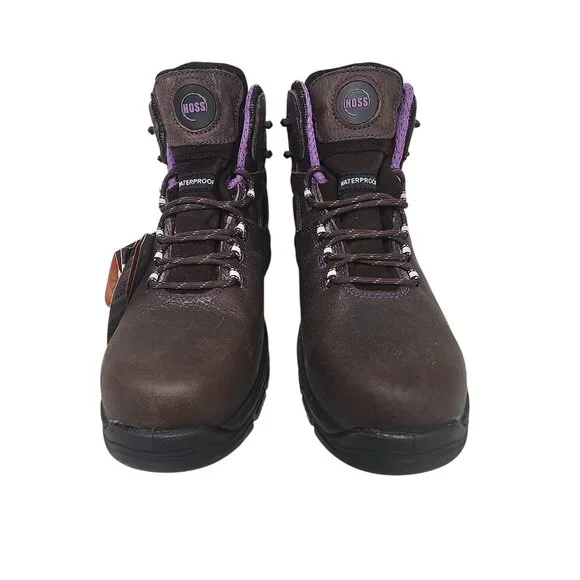 Hoss Women's 6" Lacy Composite Toe WP Metal Free Work Boot 70419 Brown Size 11M - Picture 6 of 7